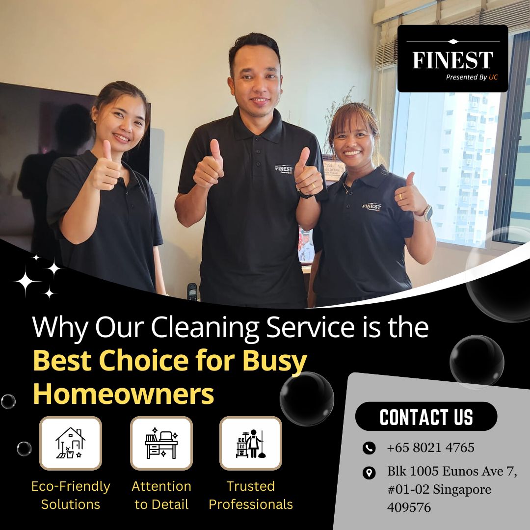 The Finest Services cleaning team in a customer's home